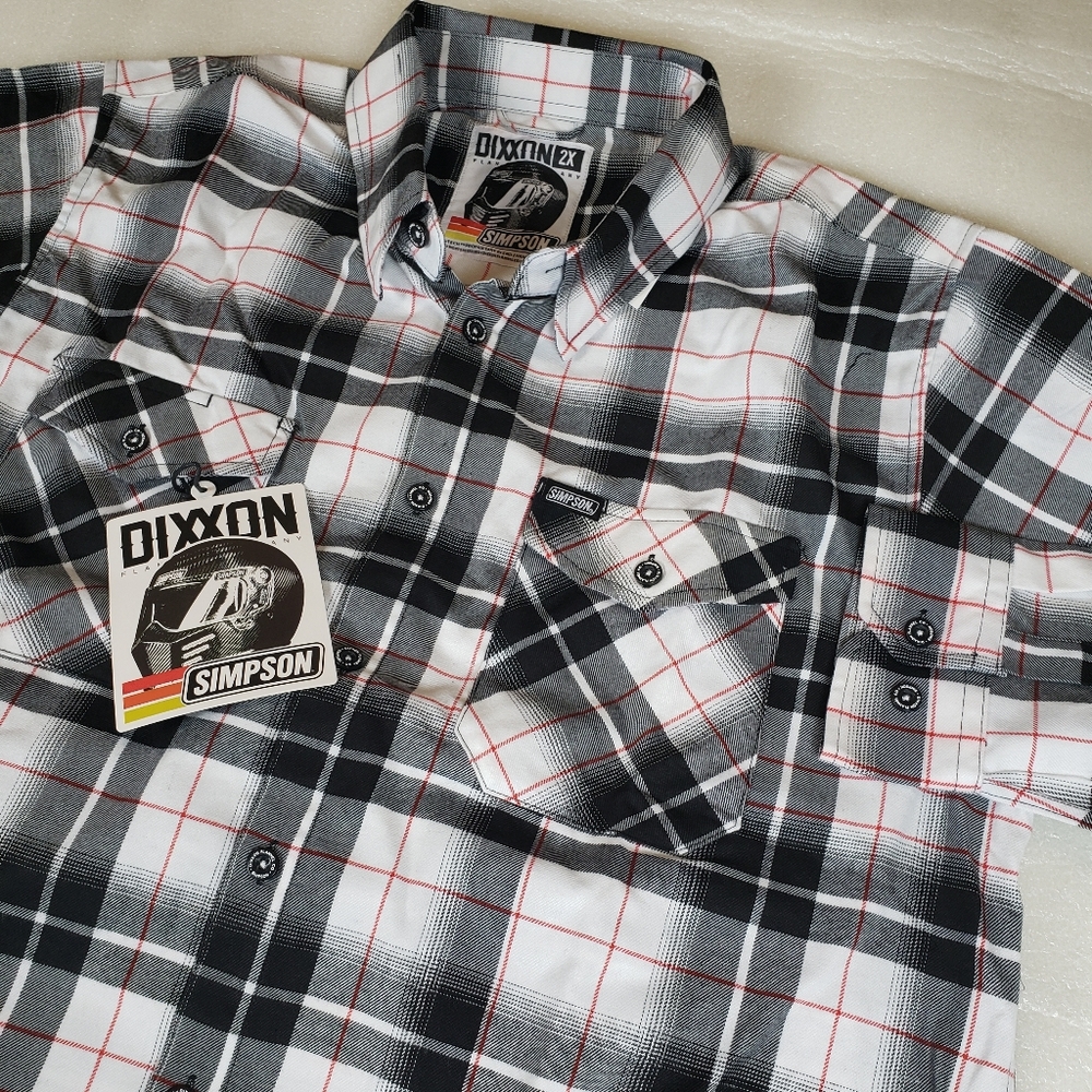 NWT Dixxon Men's 2X 2XL Simpson Flannel Shirt